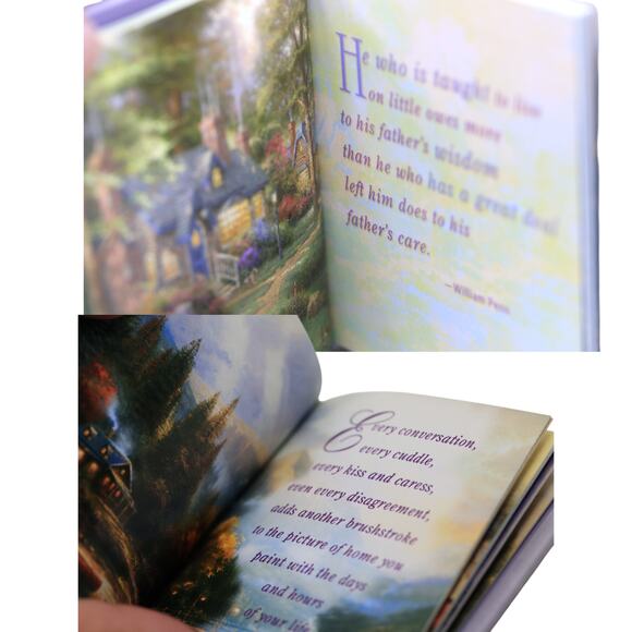 Thomas Kinkade The Joy of Fatherhood Hardcover Minibook - Picture 6 of 10